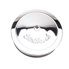 Edelbrock Pro-flo Chrome 14" Round Air Cleaner With 3" Paper Element (Deep Flange) - 1221
