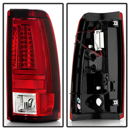 Spyder Chevy Silverado 1500/2500 99-02 Version 2 LED Tail Lights - Red Clear ALT-YD-CS99V2-LED-RC