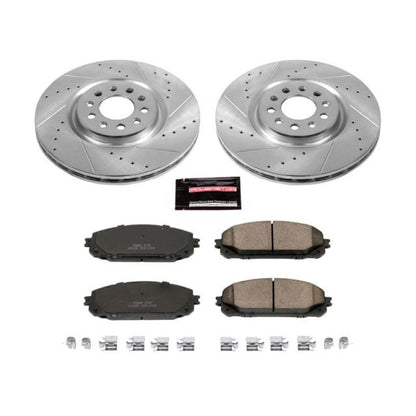Power Stop 14-16 Jeep Cherokee Front Z23 Evolution Sport Brake Kit PowerStop