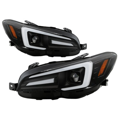 Spyder Subaru Impreza WRX 15-20 Halogen High-Power LED Headlights- Black PRO-YD-SWRX15HALAP-SBSEQ-BK SPYDER