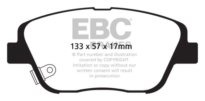 EBC YellowStuff Front Brake Pads - DP41864R