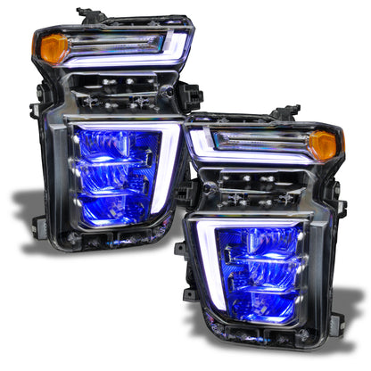 Oracle 20-21 Chevy Silverado HD 2500/3500 RGB Headlight Demon Eye Kit - ColorSHIFT w/o Controller ORACLE Lighting