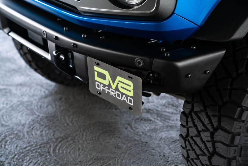 DV8 Offroad 21-22 Ford Bronco Factory Front Bumper License Relocation Bracket - Side DV8 Offroad