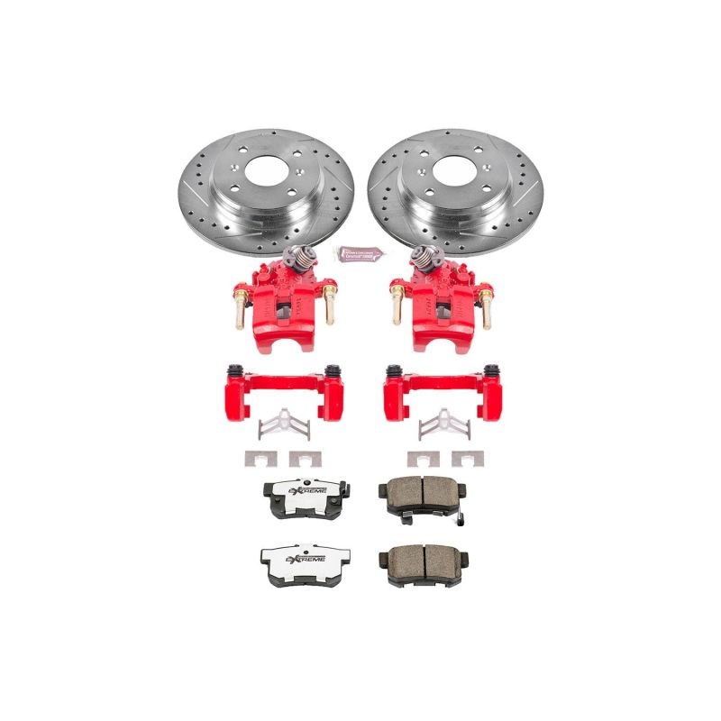Power Stop 92-96 Honda Prelude Rear Z26 Street Warrior Brake Kit w/Calipers PowerStop