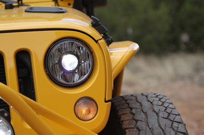 KC HiLiTES 07-18 Jeep JK (Not for Rubicon/Sahara) 7in. Gravity LED Pro DOT Headlight (Pair Pack Sys) KC HiLiTES