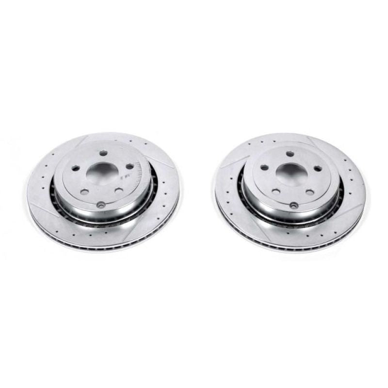 Power Stop 11-17 Chevrolet Caprice Rear Evolution Drilled & Slotted Rotors - Pair PowerStop