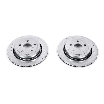Power Stop 11-17 Chevrolet Caprice Rear Evolution Drilled & Slotted Rotors - Pair PowerStop