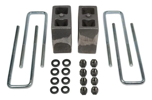 Tuff Country 5.5in Rear Block & U-Bolt Kit – 1994–2002 Ram 3500 4WD w/ Factory Contact Overloads (Tapered) (97055)