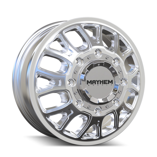 Mayhem 8107D Cogent Dually 17x6.5 / 8x165.1 BP / 125mm Offset / 121.3mm Hub Polished Wheel