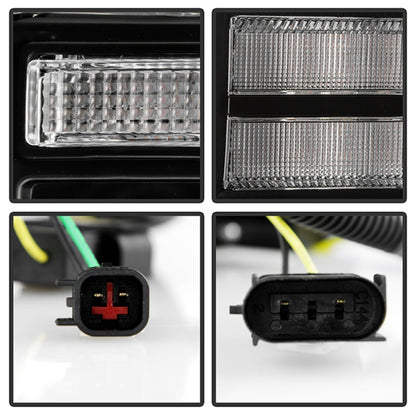 Spyder Signature 20-22 Ford F250/F350 (Halogen) Proj. Headlights - Black (PRO-YD-FS20HALSI-SEQ-BK) SPYDER