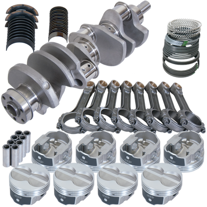 Eagle Ford 351W 4.000in Crank 6.200in I-Beam Rods -11cc Flat Top 4.000in Pistons Rotating Assembly