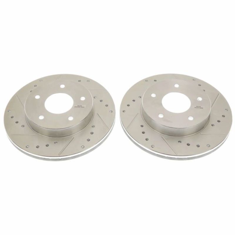 Power Stop 78-81 Pontiac Firebird Rear Evolution Drilled & Slotted Rotors - Pair PowerStop