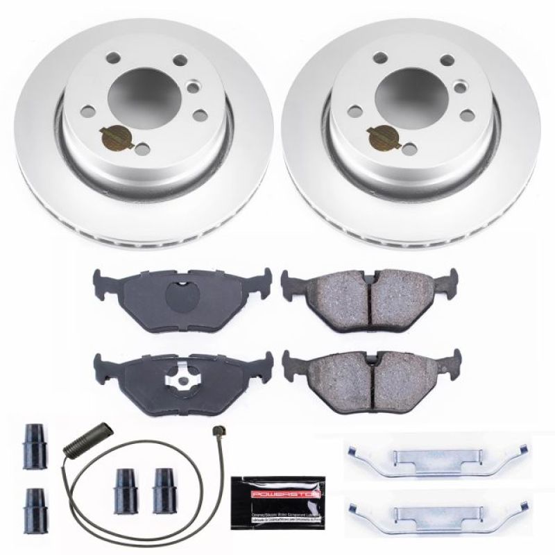 Power Stop 98-99 BMW 323i Rear Z23 Evolution Sport Coated Brake Kit PowerStop