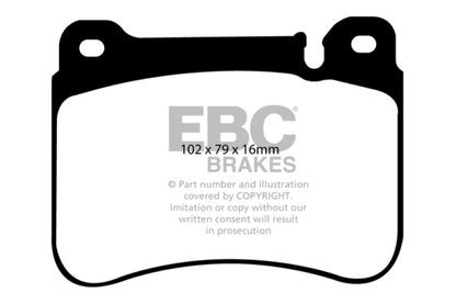 EBC YellowStuff Front Brake Pads - DP41590R EBC