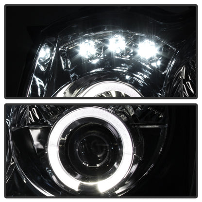 Spyder Jeep Grand Cherokee 05-07 Projector Headlights LED Halo LED Smke PRO-YD-JGC05-HL-SMC SPYDER