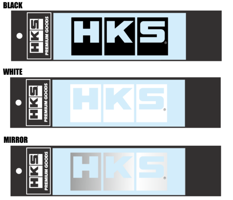HKS LOGO Sticker W135 WHITE