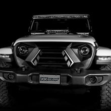 Load image into Gallery viewer, XK Glow JL Wrangler &amp; Gladiator JT XKCHROME LED Grill Kit (Dual Mode)