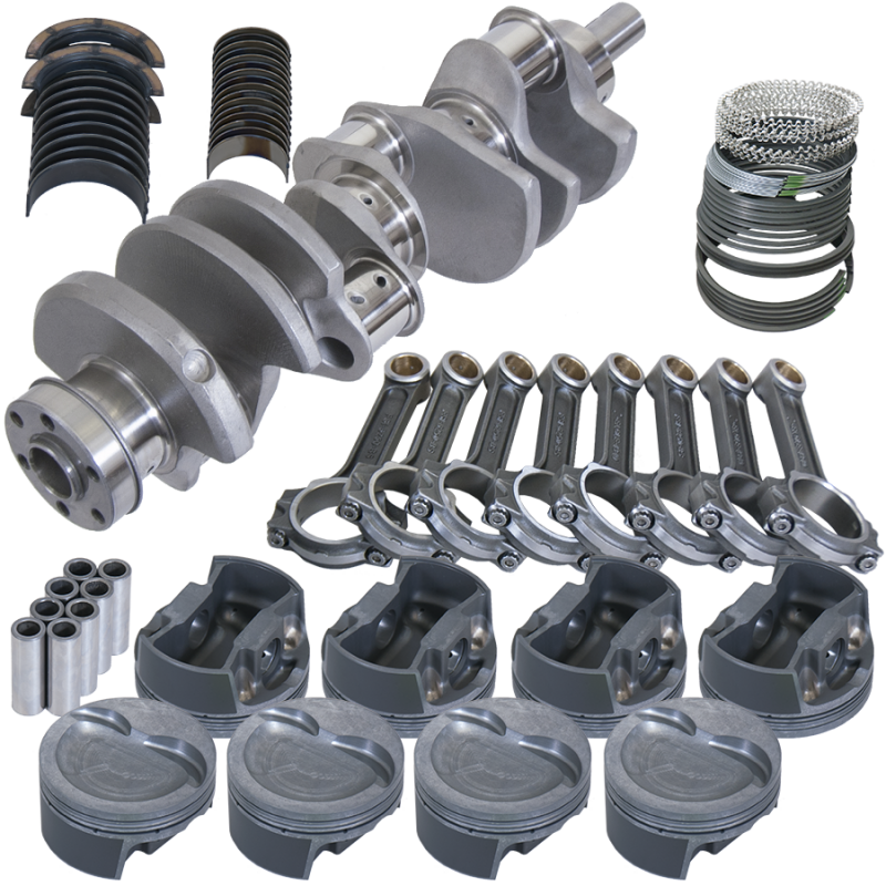 Eagle Ford 351W 4.000in Crank 6.250in I-Beam Rods -26cc Inv Dome 4.125in Pistons Rotating Assembly