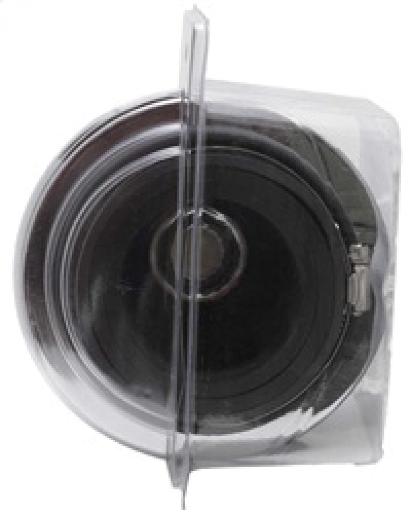 K&N Universal Air Filter Chrome Round Tapered Blue - 4in Flange ID x 1.125in Flange Length x 5.5in H K&N Engineering