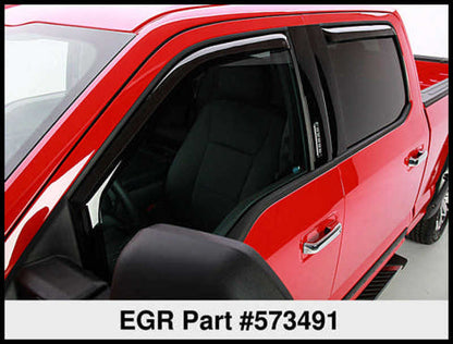 EGR 15+ Ford F150 Crew Cab In-Channel Window Visors - Set of 4 (573491)