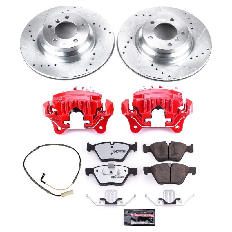 Power Stop 2006 BMW 330xi Front Z26 Street Warrior Brake Kit w/Calipers PowerStop