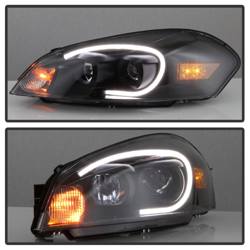 xTune 06-13 Chevrolet Impala LED Light Bar Headlights - Black (PRO-JH-CIM06-LB-BK) SPYDER