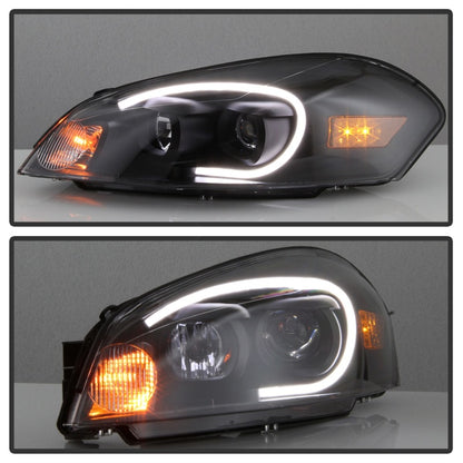 xTune 06-13 Chevrolet Impala LED Light Bar Headlights - Black (PRO-JH-CIM06-LB-BK) SPYDER