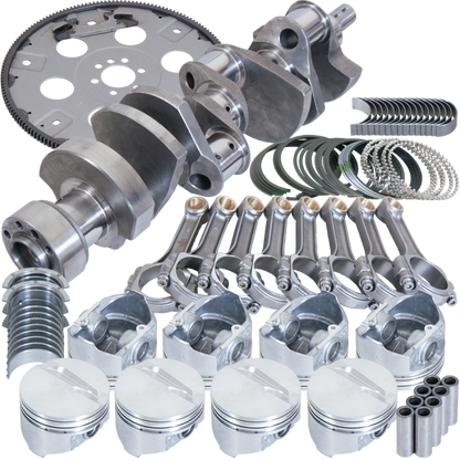 Eagle Chevy LT1350 1Pc 3.750in Crank 5.700in I-Beam Rods 4.060in Pistons 168 Tooth FP Blncd Assembly