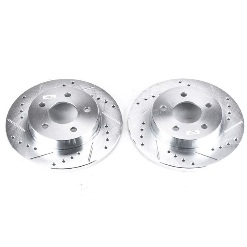 Power Stop 05-08 Chevrolet Cobalt Rear Evolution Drilled & Slotted Rotors - Pair PowerStop