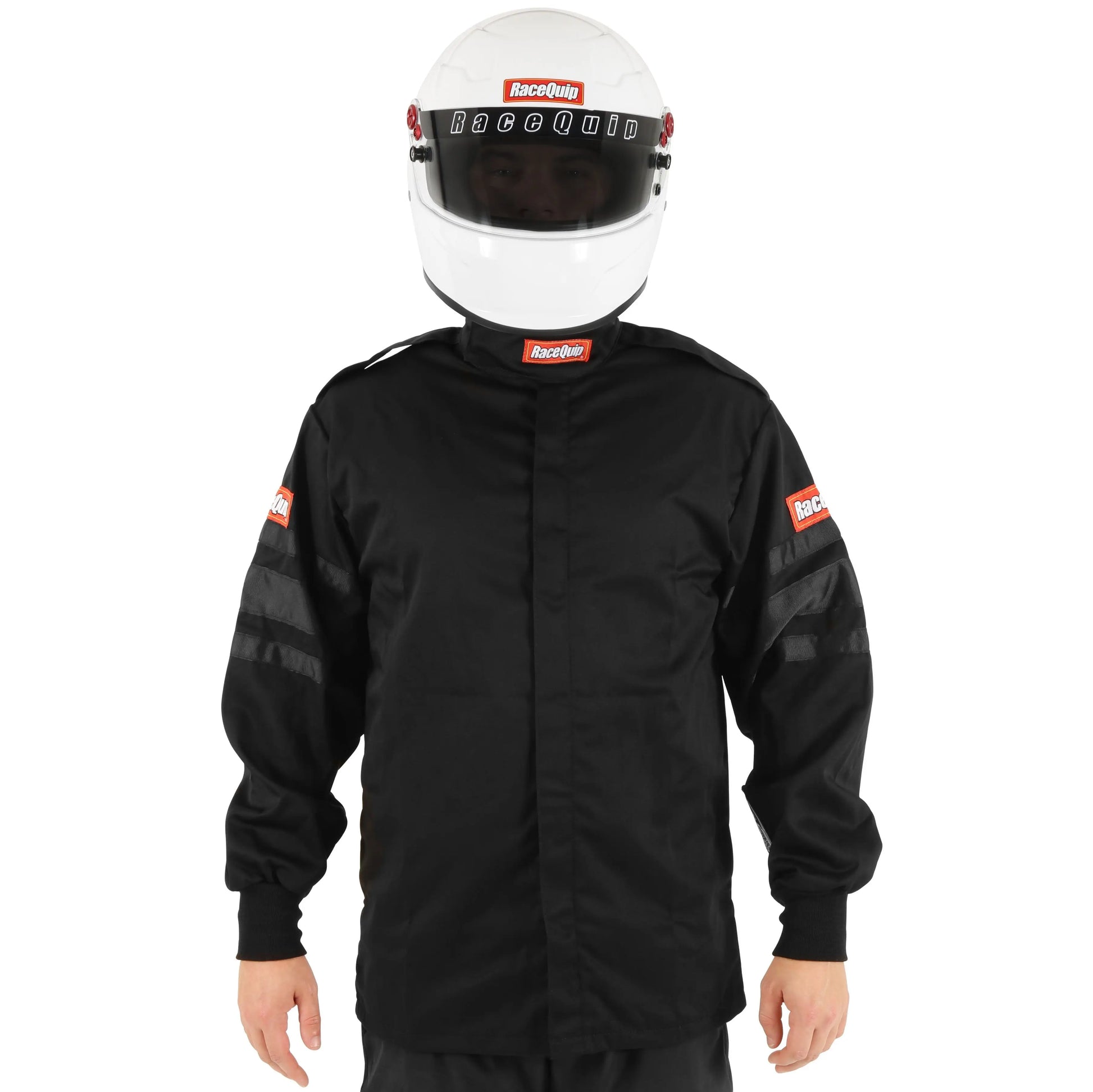 RaceQuip Black SFI-1 1-L Suit - Medium Tall Racequip