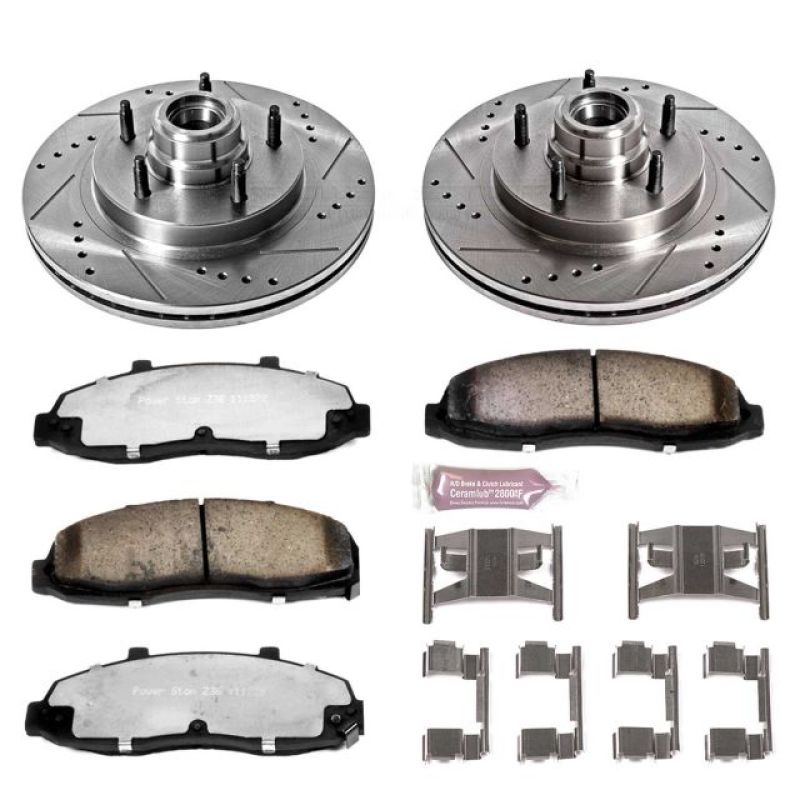 Power Stop 97-00 Ford F-150 Front Z36 Truck & Tow Brake Kit PowerStop