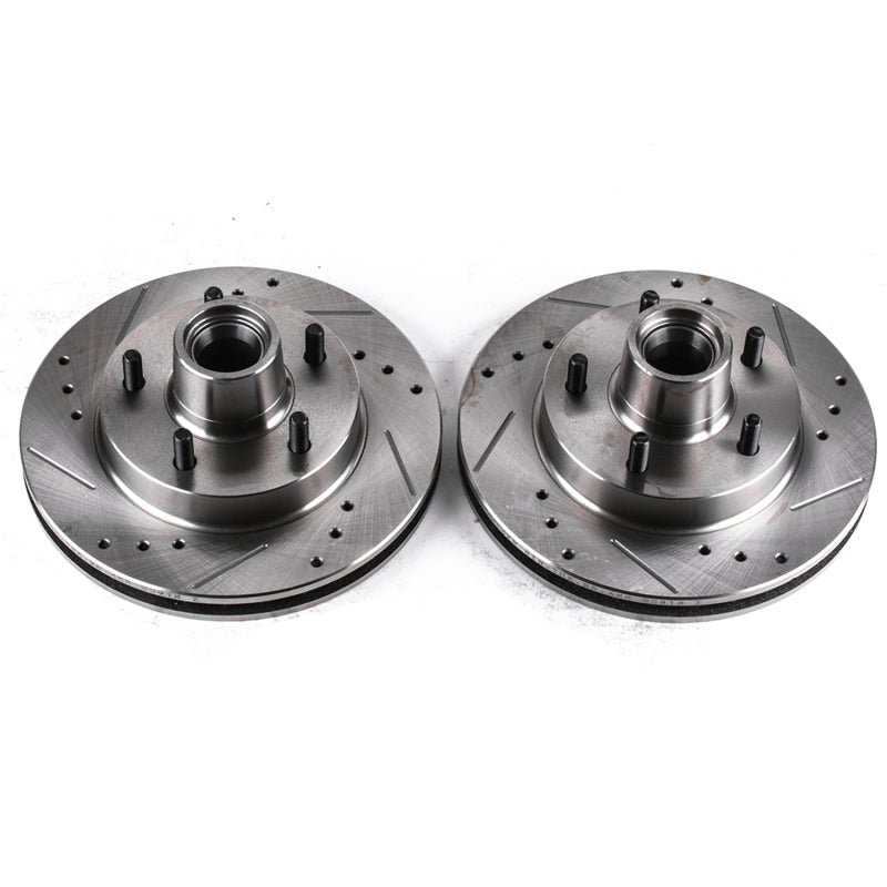Power Stop 82-87 Buick Regal Front Evolution Drilled & Slotted Rotors - Pair PowerStop