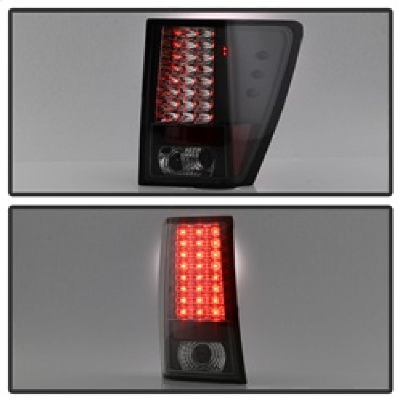 Spyder Jeep Grand Cherokee 07-10 LED Tail Lights Black ALT-YD-JGC07-LED-BK SPYDER