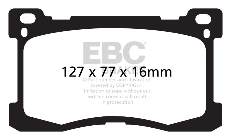 EBC YellowStuff Front Brake Pads - DP41882R EBC