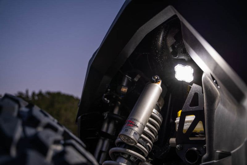 Diode Dynamics Stage Series SXS Rock Light Installer Kit, RGBW M8 w/Controller (4-pack) Diode Dynamics