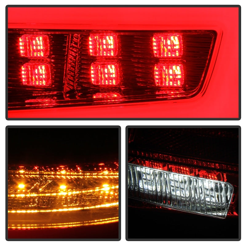 Spyder 08-11 Subaru Impreza WRX 4DR LED Tail Lights - Red Clear ALT-YD-SI084D-LED-RC SPYDER