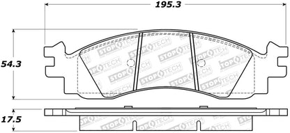 StopTech Street Disc Brake Pads - 305.11580 Stoptech