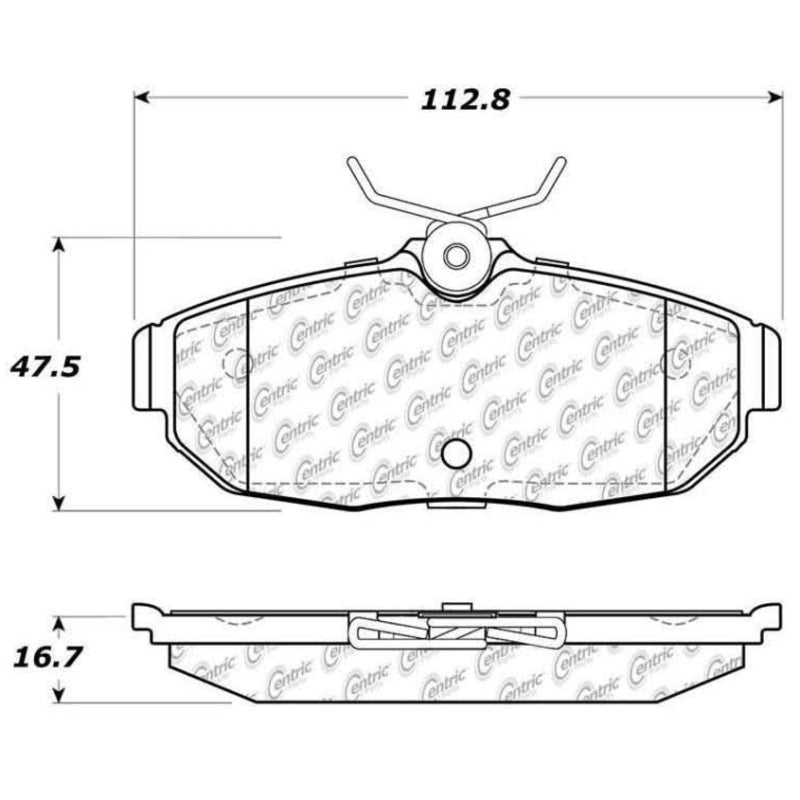 StopTech Premium Ceramic Rear Brake Pads - 308.10820 Stoptech