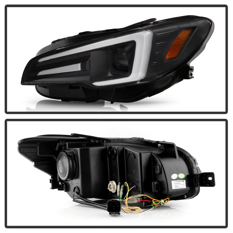 Spyder Subaru Impreza WRX 15-20 Halogen High-Power LED Headlights- Black PRO-YD-SWRX15HALAP-SBSEQ-BK SPYDER