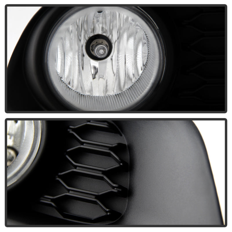 Spyder Dodge Grand Caravan 2011-2015 OEM Fog Light W/Universal Switch- Clear FL-DGC2011-C SPYDER