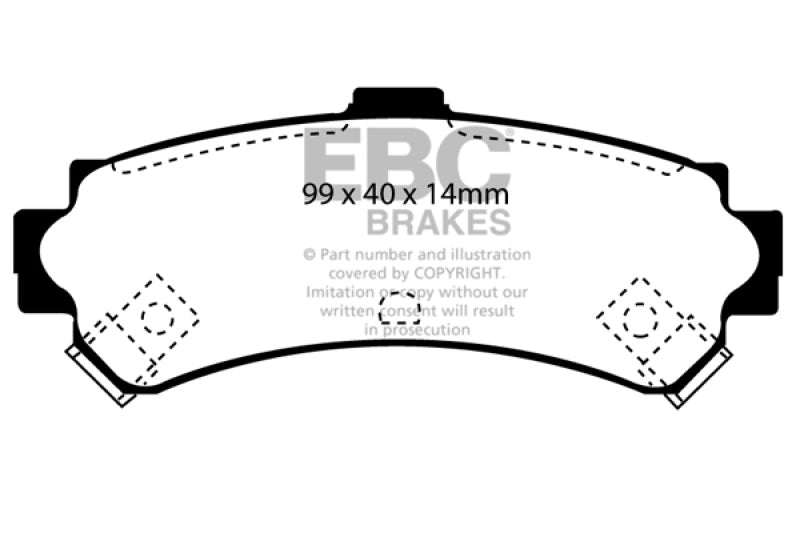 EBC Ultimax2 Rear Brake Pads - UD669 EBC