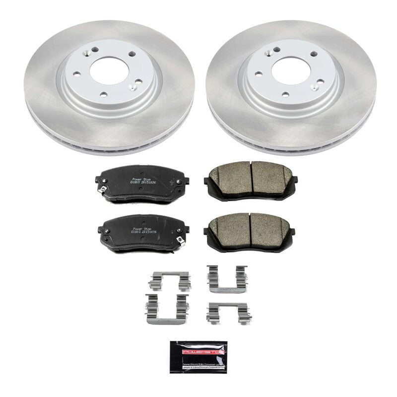 Power Stop 2015 Hyundai Sonata Front Semi-Coated Rotor Kit PowerStop