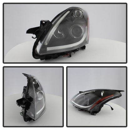 Spyder Nissan Altima 4Dr 10-12 Projector Headlights Light DRL LED Halo Blk PRO-YD-NA104D-LTDRL-BK SPYDER