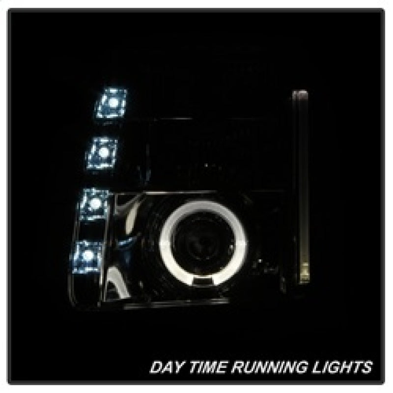 Spyder GMC Yukon 07-14/Yukon Denali 07-14 Projector Headlights LED Halo LED Smke PRO-YD-GY07-HL-SM SPYDER