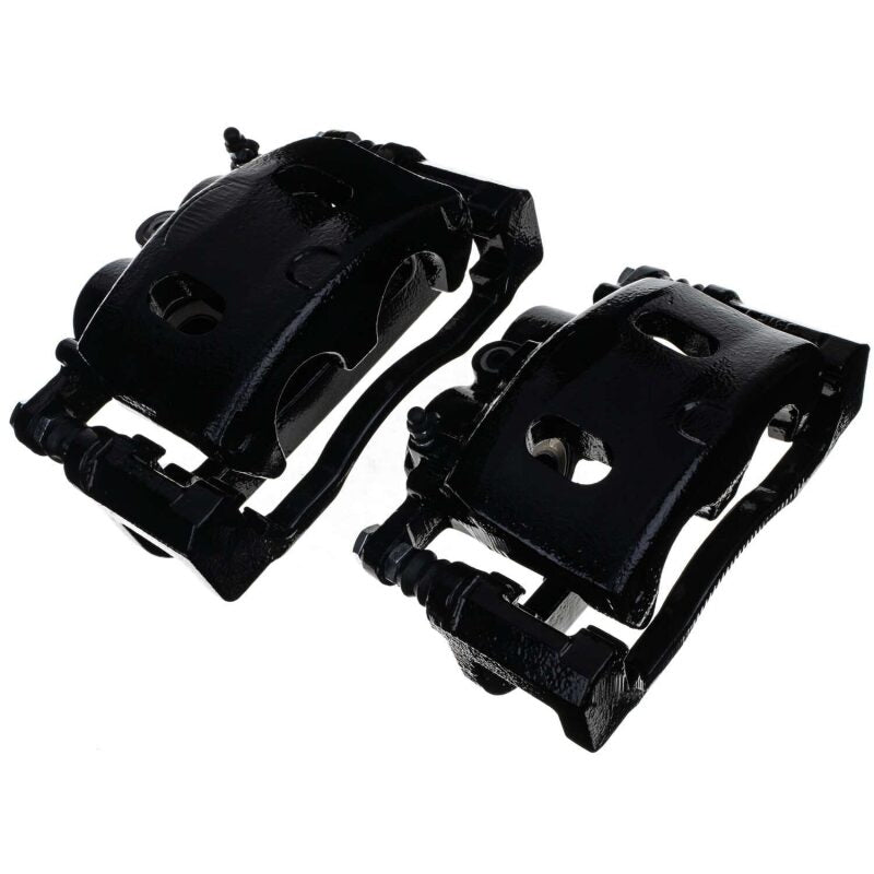 Power Stop 07-08 Cadillac Escalade Front Black Caliper - Pair w/Bracket PowerStop