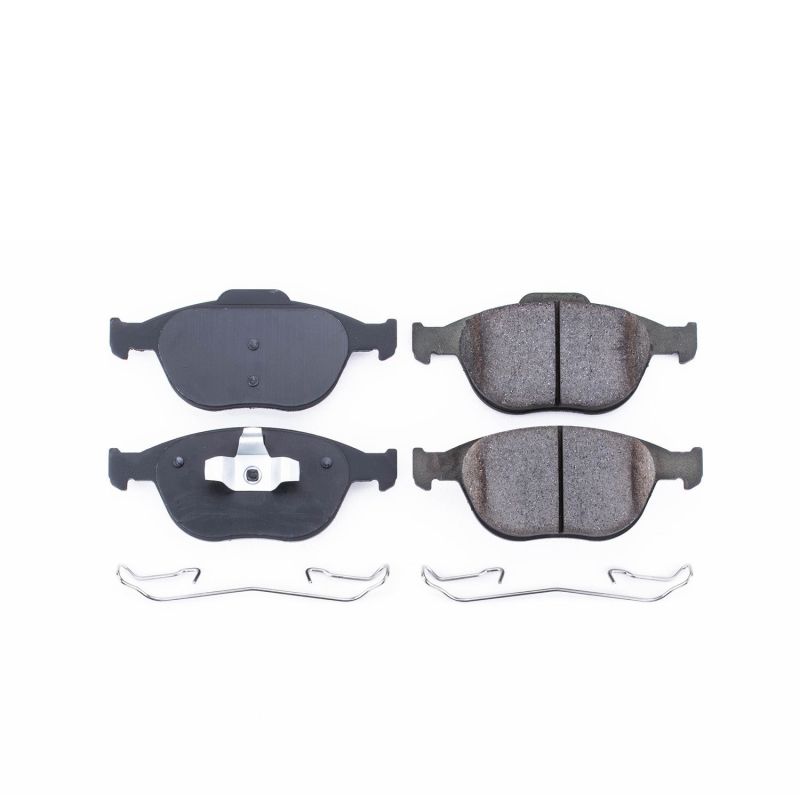 Power Stop 02-04 Ford Focus Front Z17 Evolution Ceramic Brake Pads w/Hardware PowerStop