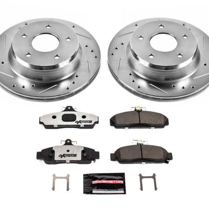 Power Stop 84-87 Chevrolet Corvette Front Z26 Street Warrior Brake Kit PowerStop