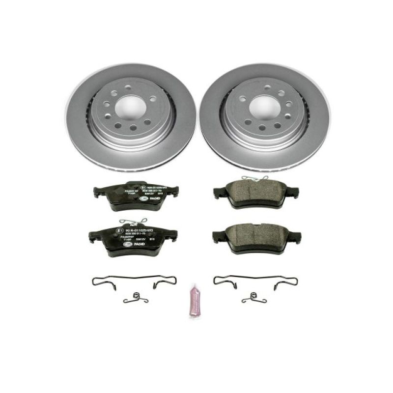 Power Stop 08-11 Saab 9-3 Rear Euro-Stop Brake Kit PowerStop