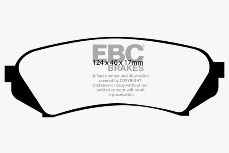 EBC BlueStuff Rear Brake Pads - DP51282NDX EBC