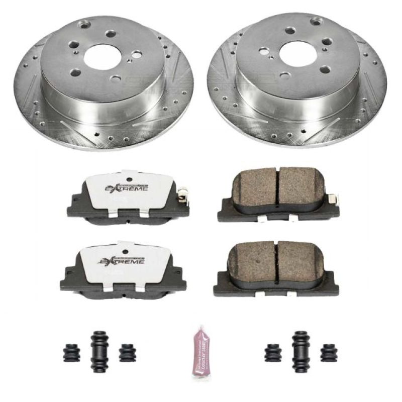 Power Stop 03-06 Pontiac Vibe Rear Z26 Street Warrior Brake Kit PowerStop